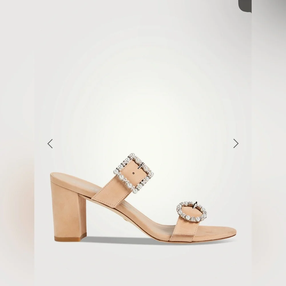Stuart Weitzman Pearl Crystal Heels - Picture 2 of 8